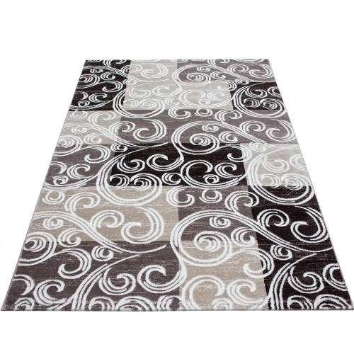 Dywan Glamour Toscana brązowy 200 cm x 290 cm - Nowoczesne fasony do salonu i pokoju