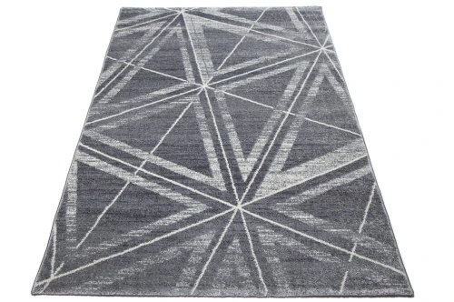 Dywan Loft szaro-kremowy 200 cm x 300 cm - Nowoczesne fasony do salonu i pokoju