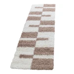Dywan Shaggy Gala beżowo-kremowy 80 cm x 250 cm