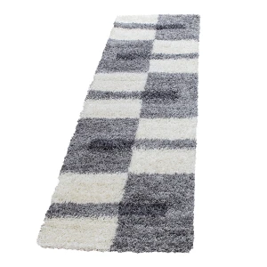 Dywan Shaggy Gala szaro-kremowy 80 cm x 250 cm