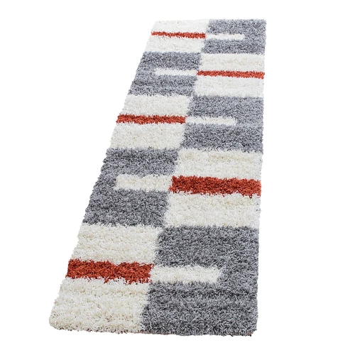 Dywan Shaggy Gala terra 80 cm x 250 cm - Nowoczesne fasony do salonu i pokoju