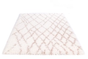 Dywan poliestrowy Dream Kratka Beżowa 200 cm x 300 cm