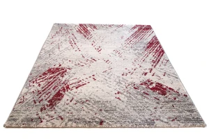 Dywan Florance Kreski Kremowo Czerwone 80 cm x 150 cm