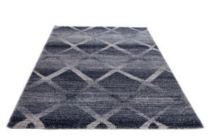 Dywan Florance Kwadraty niebieski 120 cm x 170 cm