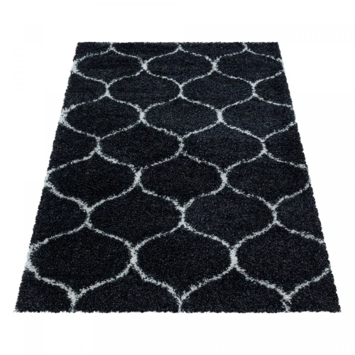 Dywan shaggy Salsa koniczyna antracyt 240 cm x 340 cm   - Nowoczesne fasony do salonu i pokoju