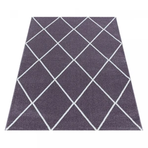 Dywan nowoczesny Rio romby fioletowy 80 cm x 150 cm