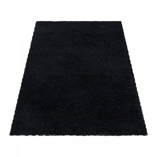 Dywan shaggy Sydney czarny 120 cm x 170 cm  - Nowoczesne fasony do salonu i pokoju
