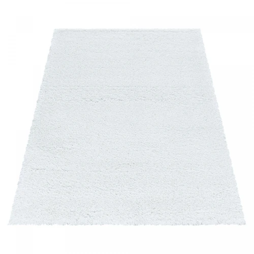 Dywan shaggy Fluffy Super Soft biały 200 cm x 290   - Nowoczesne fasony do salonu i pokoju