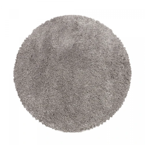 Dywan shaggy Fluffy Super Soft beżowy 80 cm x 80 cm   koło - Nowoczesne fasony do salonu i pokoju