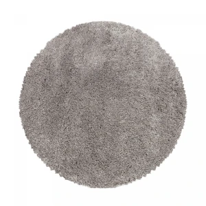 Dywan shaggy Fluffy Super Soft beżowy 160 cm x 160 cm   koło