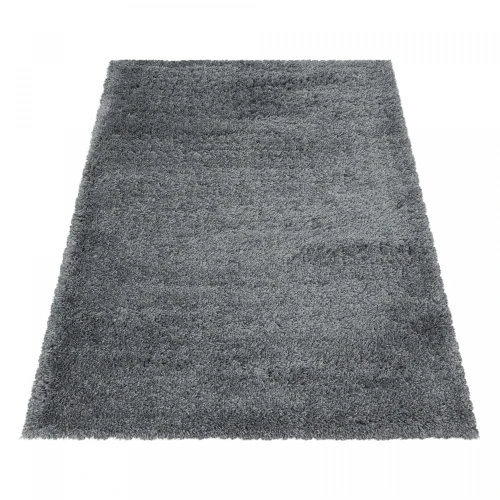 Dywan shaggy Fluffy Super Soft jasno szary 80 cm x 150 cm  - Nowoczesne fasony do salonu i pokoju