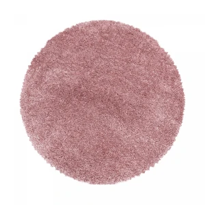 Dywan shaggy Fluffy Super Soft różowy 120 cm x 120 cm  koło