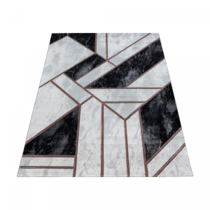 Dywan ekskluzywny Naxos geometria szaro-brązowy 80 cm x 150 cm
