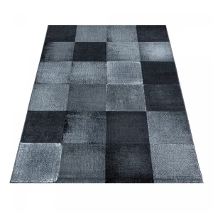 Dywan nowoczesny Costa Kwadraty szaro-czarne 160 cm x 230 cm 