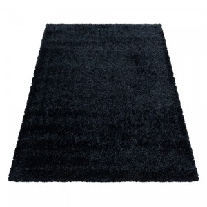 Dywan shaggy poliestrowy Brilliant czarny  280 cm x 370 cm 