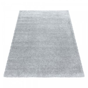 Dywan shaggy poliestrowy Brilliant srebrny 200 cmx 290 cm   