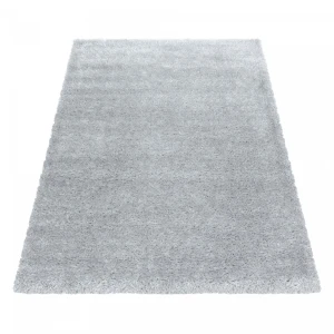 Dywan shaggy poliestrowy Brilliant srebrny 200 cmx 290 cm   