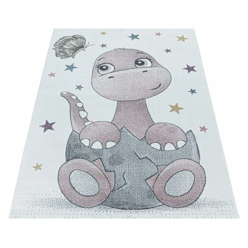Dywan dziecięcy Funny smoczek różowy 160 cm x 230 cm - Nowoczesne fasony do salonu i pokoju