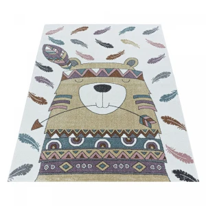 Dywan dziecięcy Funny indianin multikolorowy 140 cm x 200 cm
