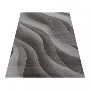 Dywan nowoczesny Costa wstęgi brązowy 80 cm x 250 cm