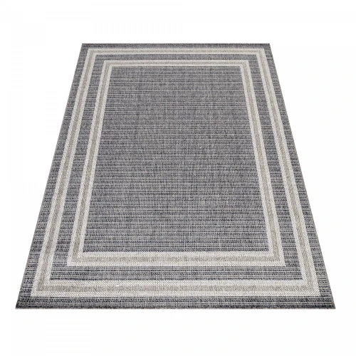 Dywan płaskotkany Aruba szary 60 cm x 100 - Nowoczesne fasony do salonu i pokoju