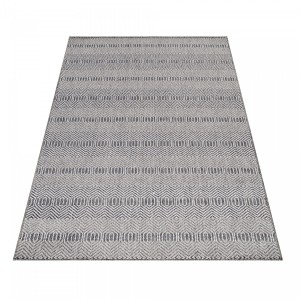 Dywan płaskotkany Aruba geometria szary 200 cm x 290 cm   