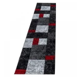 Dywan nowoczesny Hawaii szaro-czerwony 80 cm x 300 cm