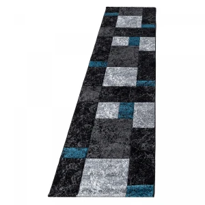 Dywan nowoczesny Hawaii szaro-turkusowy 80 cm x 300 cm