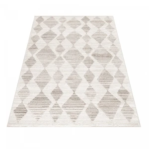 Dywan poliestrowy Berber romby 140 cm x 200 cm