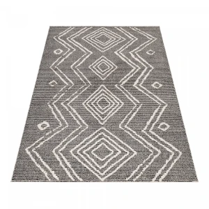 Dywan poliestrowy Berber antracyt 120 cm x 170 cm  