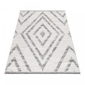 Dywan poliestrowy Berber skandynawski kremowy 240 cm x 340 cm   