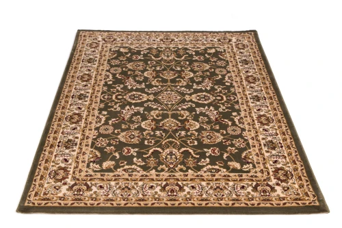 Dywan klasyczny Venezia Orient Kremowo Zielony 250 cm x 350 cm  - Nowoczesne fasony do salonu i pokoju