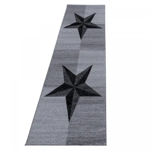 Dywan nowoczesny Plus gwiazda szary 80 cm x 300 cm