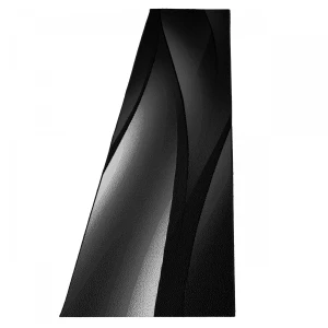 Dywan nowoczesny Plus linie czarny 80 cm x 300 cm