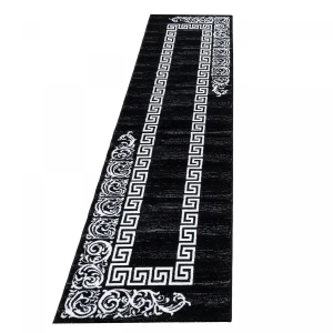 Dywan Miami grecki czarno-kremowy 80 cm x 300 cm