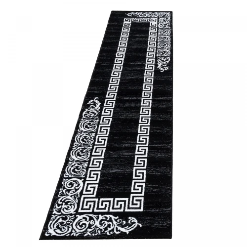 Dywan Miami grecki czarno-kremowy 80 cm x 300 cm - Nowoczesne fasony do salonu i pokoju