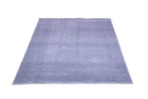 Dywan pluszowy Catwalk srebrny 120 cm x 160 cm  