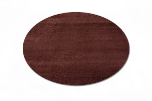 Dywan pluszowy Catwalk brązowy 120 cm x 120 cm koło