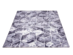 Dywan nowoczesny Reflection Romby szaro-kremowy  120 cm x 170 cm 