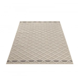 Dywan sznurkowy Patara kratka beżowy 120 cm x 170 cm 
