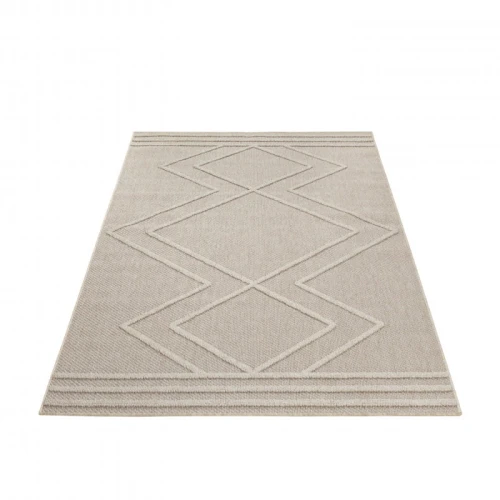 Dywan sznurkowy Patara aztecki beżowy 80 cm x 150 cm - Nowoczesne fasony do salonu i pokoju