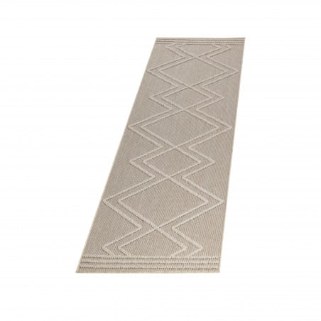 Dywan sznurkowy Patara aztecki beżowy 80 cm x 250 cm  - Nowoczesne fasony do salonu i pokoju