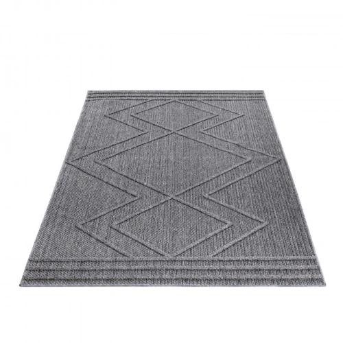 Dywan sznurkowy Patara aztecki szary 80 cm x 150 cm - Nowoczesne fasony do salonu i pokoju
