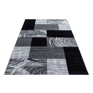 Dywan nowoczesny Parma kwadraty czarny 280 cm x 370 cm  