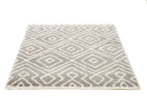 Dywan Shaggy Nano Light Mikrofibra szaro-biały 120 cm x 160 cm