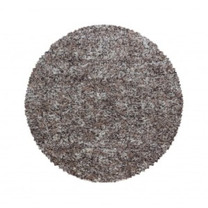 Dywan shaggy Enjoy beżowy multikolor 200 cm x 200 cm koło