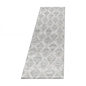 Dywan nowoczesny 3D La Casa romby kremowy 80 cm x 250 cm
