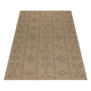 Dywan uniwersalny Dhaka boho beżowo-antracytowy 80 cm x 250 cm