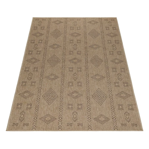 Dywan uniwersalny Dhaka boho beżowo-antracytowy 120 cm x 170 - Nowoczesne fasony do salonu i pokoju