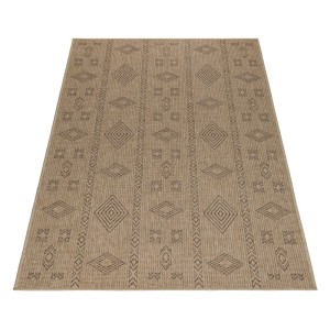 Dywan zewnętrzny Dhaka boho beżowo-antracytowy 280 cm x 370 cm  